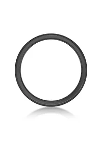 Black Zirconium Beveled Edge Ring - 3MM