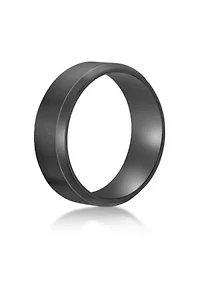 Black Zirconium Beveled Edge Ring - 8MM