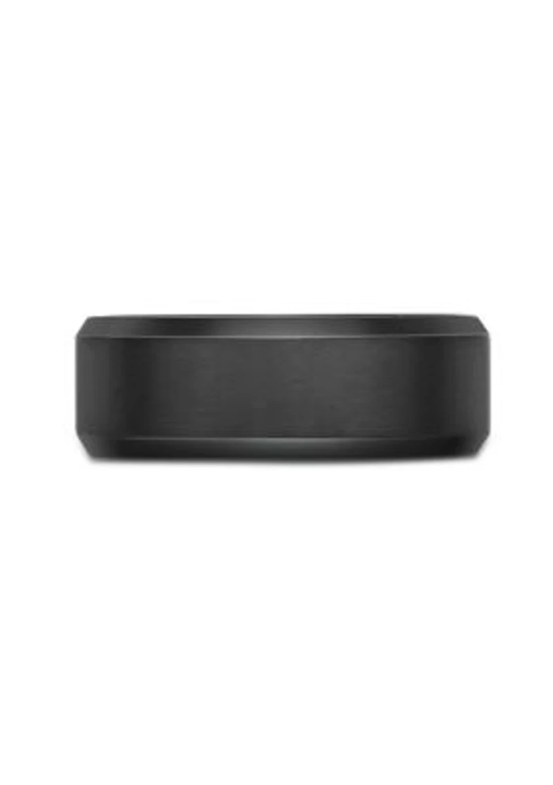 Black Zirconium Beveled Edge Ring - 8MM