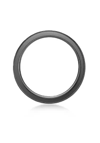 Stainless Steel Ring with Black Ion Plating - 8MM