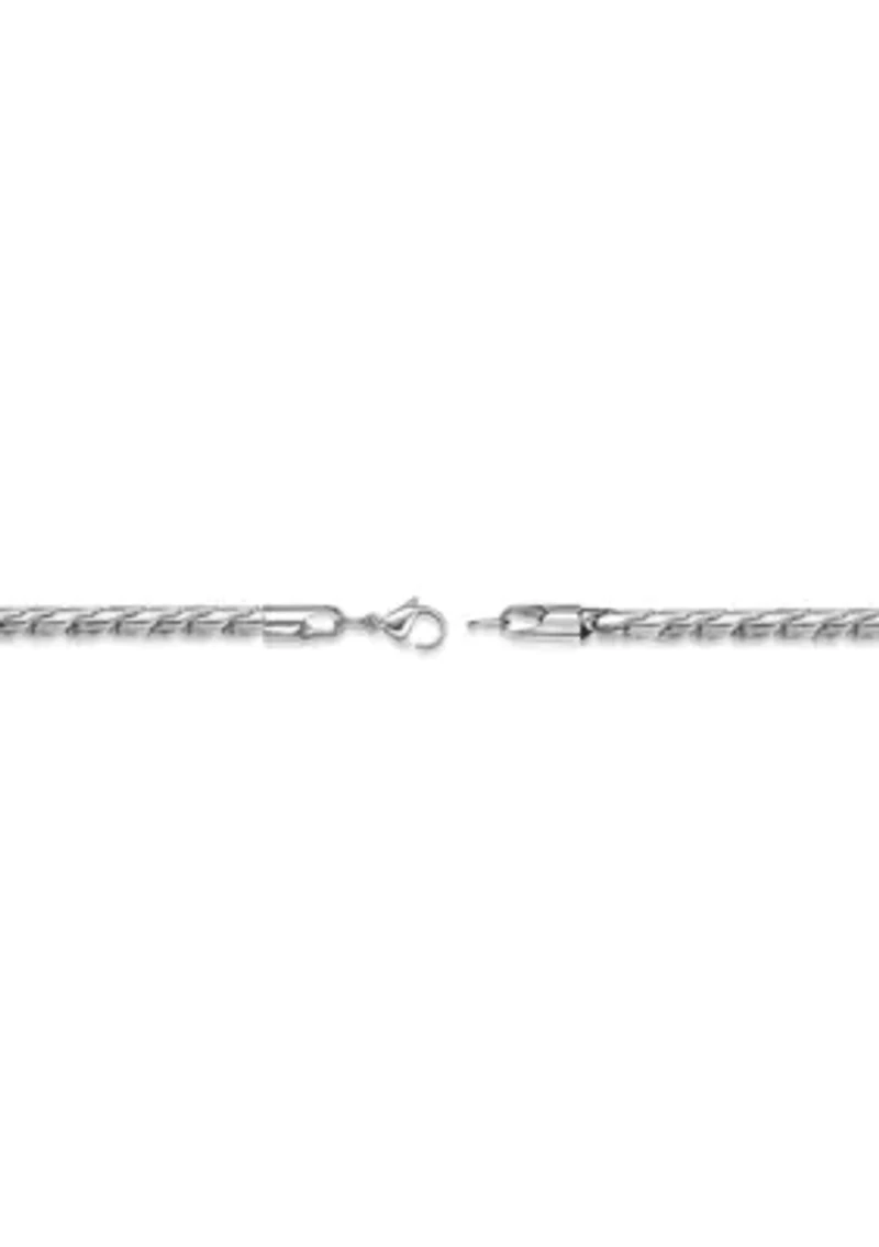 4.5mm Twist Chain in Necklace in Stainless Steel