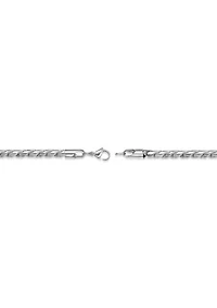 4.5mm Twist Chain in Necklace in Stainless Steel