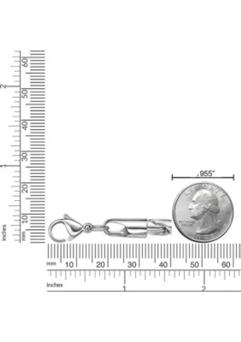 4.5mm Twist Chain in Necklace in Stainless Steel