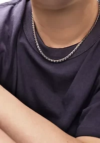 4.5mm Twist Chain in Necklace in Stainless Steel