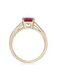 Lab Created 2 ct. t.w. Ruby and White Sapphire Ring Gold Plated Sterling Silver
