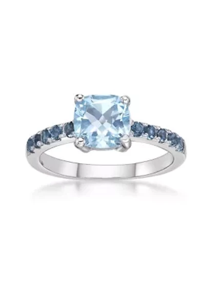 2 1/3 ct. t.w. Blue Topaz and London Ring Sterling Silver