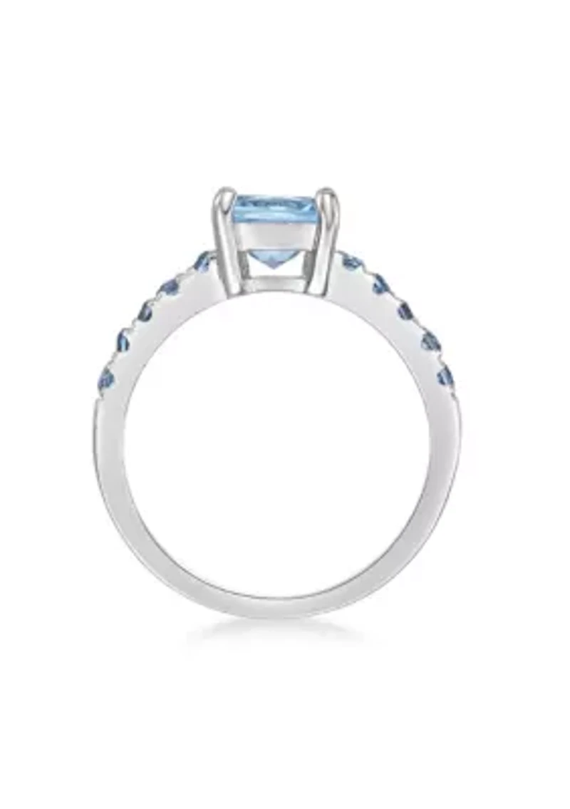 2 1/3 ct. t.w. Blue Topaz and London Ring Sterling Silver