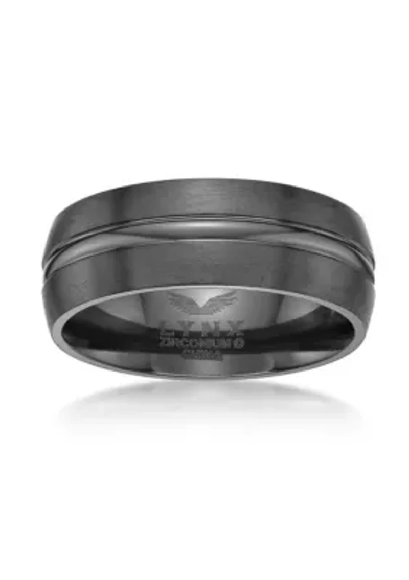 Black Zirconium Ring - 8MM