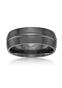 Black Zirconium Ring - 8MM