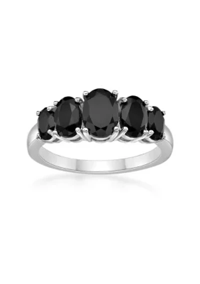 1 1/2 ct. t.w. Black Onyx Ring Sterling Silver