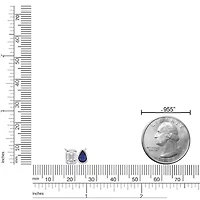Lab Created 3/4 ct. t.w. Created Blue Sapphire and Created White Sapphire Ring in Sterling Silver