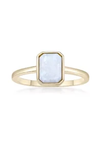 Lab Created 5/8 ct. t.w. Opal Ring 2 Micron Gold Plated Sterling Silver