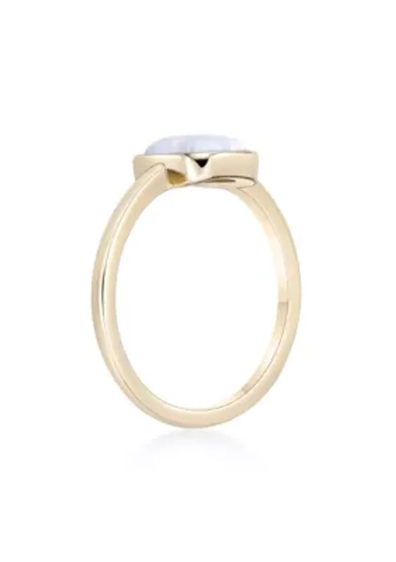 Lab Created 5/8 ct. t.w. Opal Ring 2 Micron Gold Plated Sterling Silver