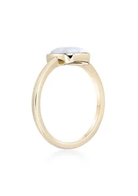 Lab Created 5/8 ct. t.w. Opal Ring 2 Micron Gold Plated Sterling Silver