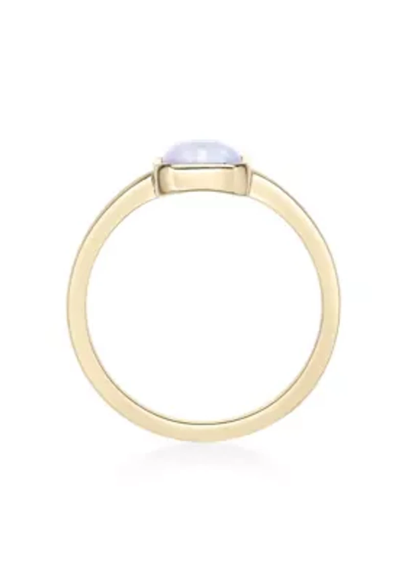 Lab Created 5/8 ct. t.w. Opal Ring 2 Micron Gold Plated Sterling Silver