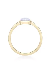 Lab Created 5/8 ct. t.w. Opal Ring 2 Micron Gold Plated Sterling Silver