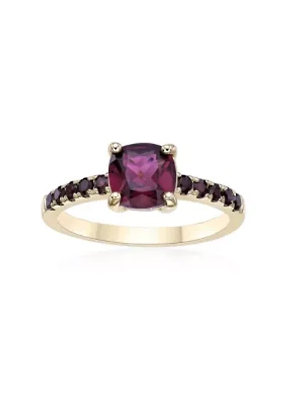 2 ct. t.w. Garnet Ring Micron Gold Plated Sterling Silver
