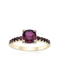 2 ct. t.w. Garnet Ring Micron Gold Plated Sterling Silver