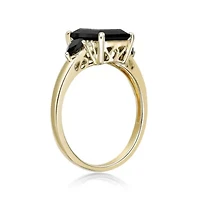 2.24 ct. t.w. Black Onyx and Diamond Accent Ring 10K Gold