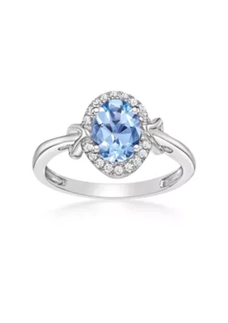 1.1 ct. t.w. Morganite and 0.11 Diamond Ring 10K Rose Gold