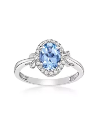 1.1 ct. t.w. Morganite and 0.11 Diamond Ring 10K Rose Gold