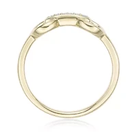 Lab Created Gemminded Lab-Grown Diamond Accent Ring 18k Gold Over Silver
