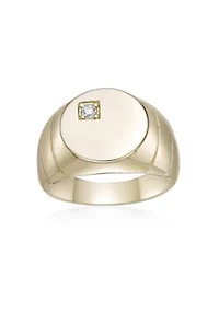Lab Created Gemminded Lab-Grown Diamond Accent Ring 18k Gold Over Silver