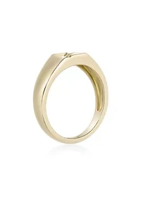 Lab Created Gemminded Lab-Grown Diamond Accent Ring 18k Gold Over Silver