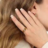 Lab Created Gemminded Lab-Grown Diamond Accent Ring 18k Gold Over Silver