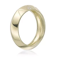 Lab Created Gemminded Lab-Grown Diamond Accent Ring 18k Gold Over Silver