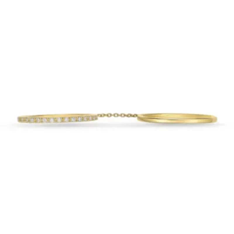 Lab Created Gemminded 1/10 ct. t.w. Lab-Grown Diamond Ring 18k Gold Over Silver
