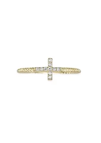 Lab Created Gemminded Lab-Grown Diamond Accent Ring 18k Gold Over Silver