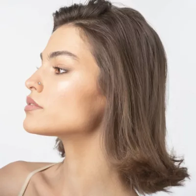 Lila Moon Diamond Accent L-Shape Nose Stud in 14K Gold