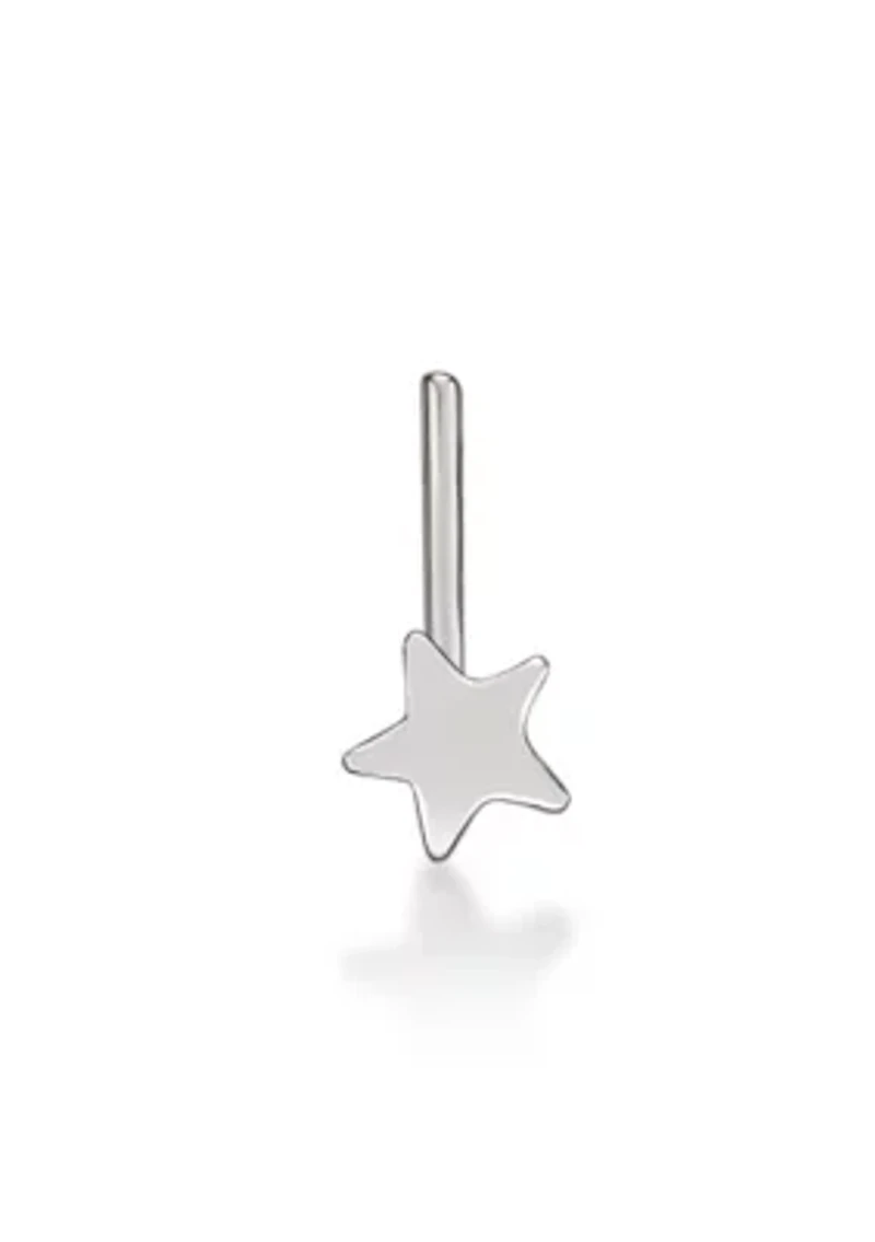 Lila Moon Star L-Shaped Nose Stud 14K Gold