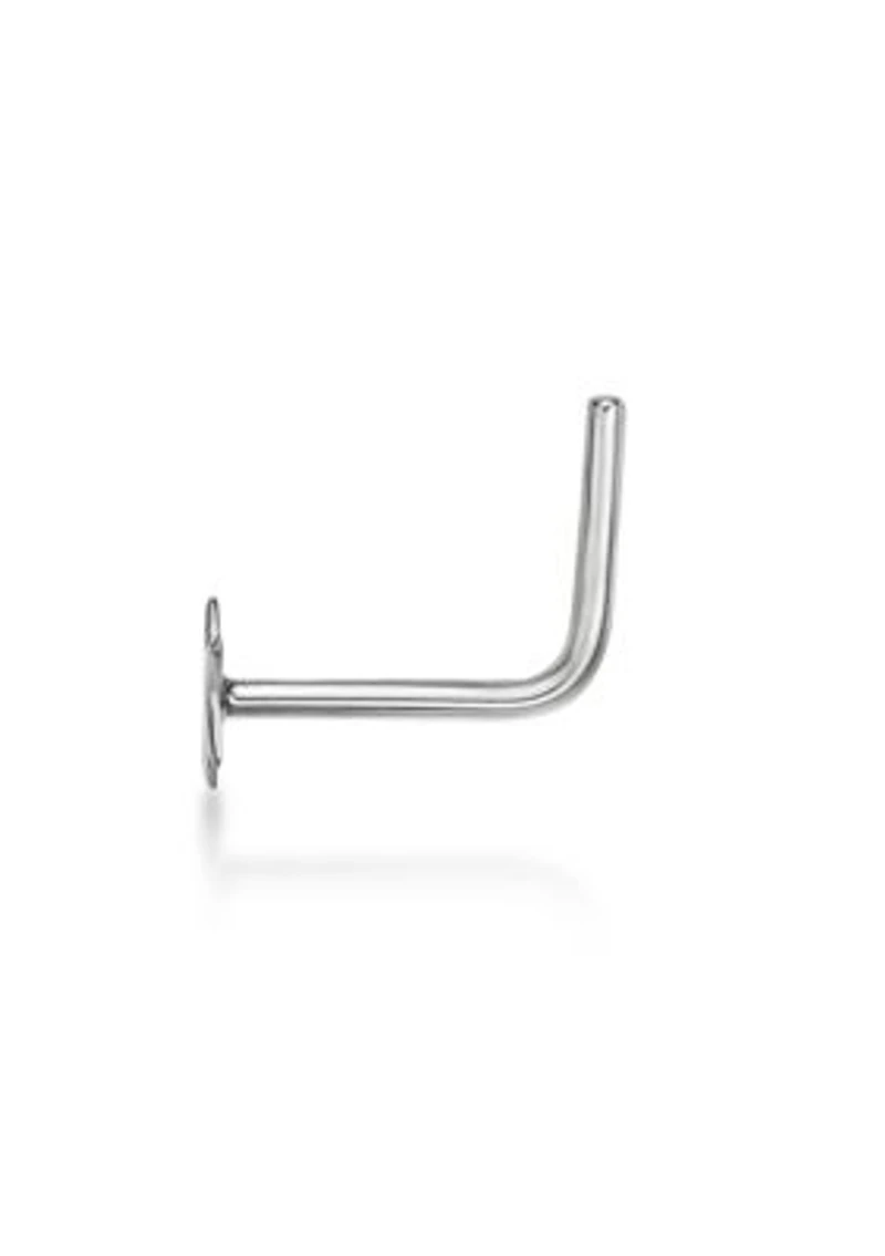 Lila Moon Star L-Shaped Nose Stud 14K Gold