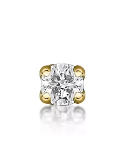 Lila Moon Diamond Accent Nose Stud in 14K Gold