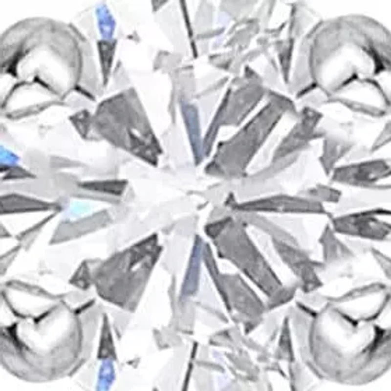 Lila Moon Diamond Accent Curved Nose Stud in 14K Gold