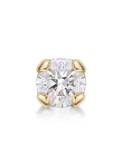Lila Moon Diamond Accent Nose Stud in 14K Gold