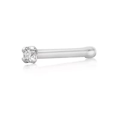 Lila Moon Diamond Accent Nose Stud 14K Gold