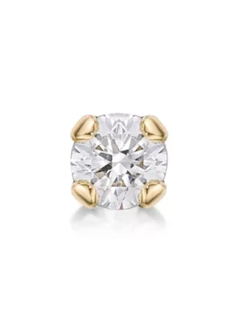 Lila Moon Diamond Accent Nose Stud in 14K Gold