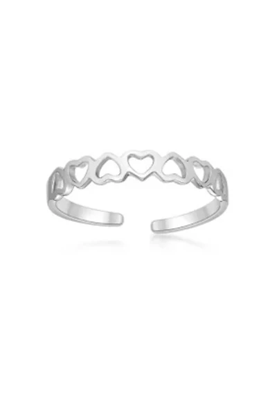 Lila Moon Open Hearts Adjustable Toe Ring 10K Gold
