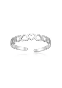 Lila Moon Open Hearts Adjustable Toe Ring 10K Gold