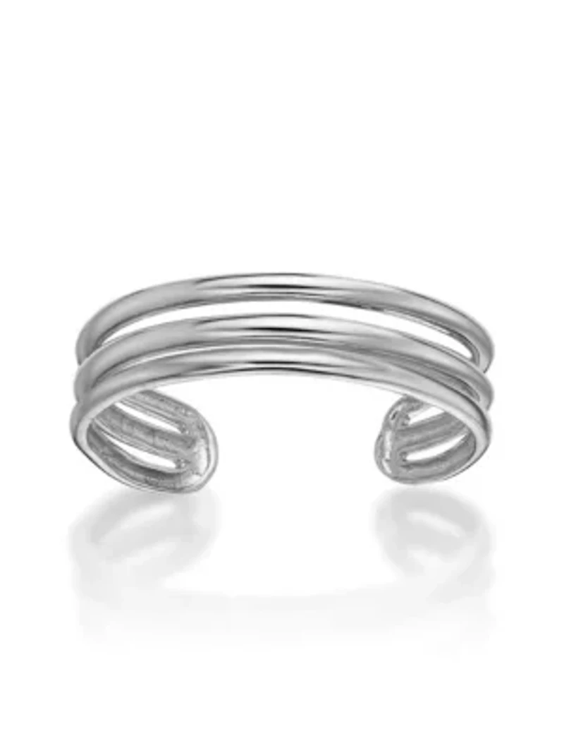 Lila Moon Triple Band Adjustable Toe Ring 10K Gold