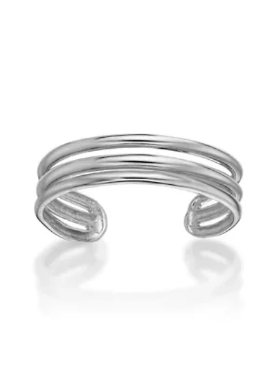 Lila Moon Triple Band Adjustable Toe Ring 10K Gold