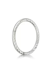 Lila Moon 8mm Textured Seamless Nose Ring 14K Gold