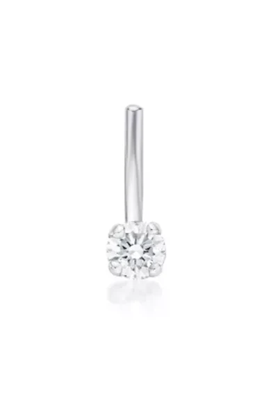 Lila Moon Diamond Accent L-Shape Nose Stud in 14K Gold