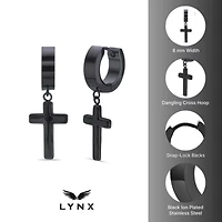 Cross Earrings Ion Plated Stainless Steel