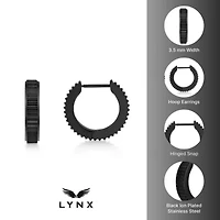 Hoop Earrings Ion Plated Stainless Steel