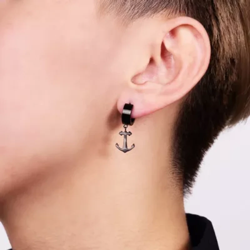 Anchor Earrings Ion Plated Stainless Steel