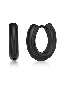 Hoop Earrings Ion Plated Stainless Steel